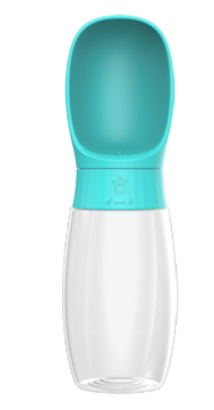Green Portable Dog Water Bottle - 550 ML