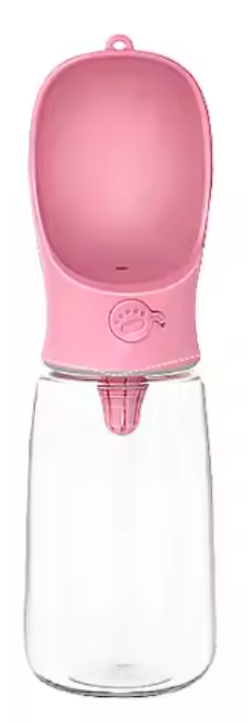 Pink Portable Dog Water Bottle  - 500 ML